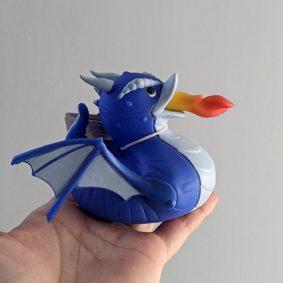 Fire Breathing Dragon Rubber Ducky Toy - Picture 2 of 3